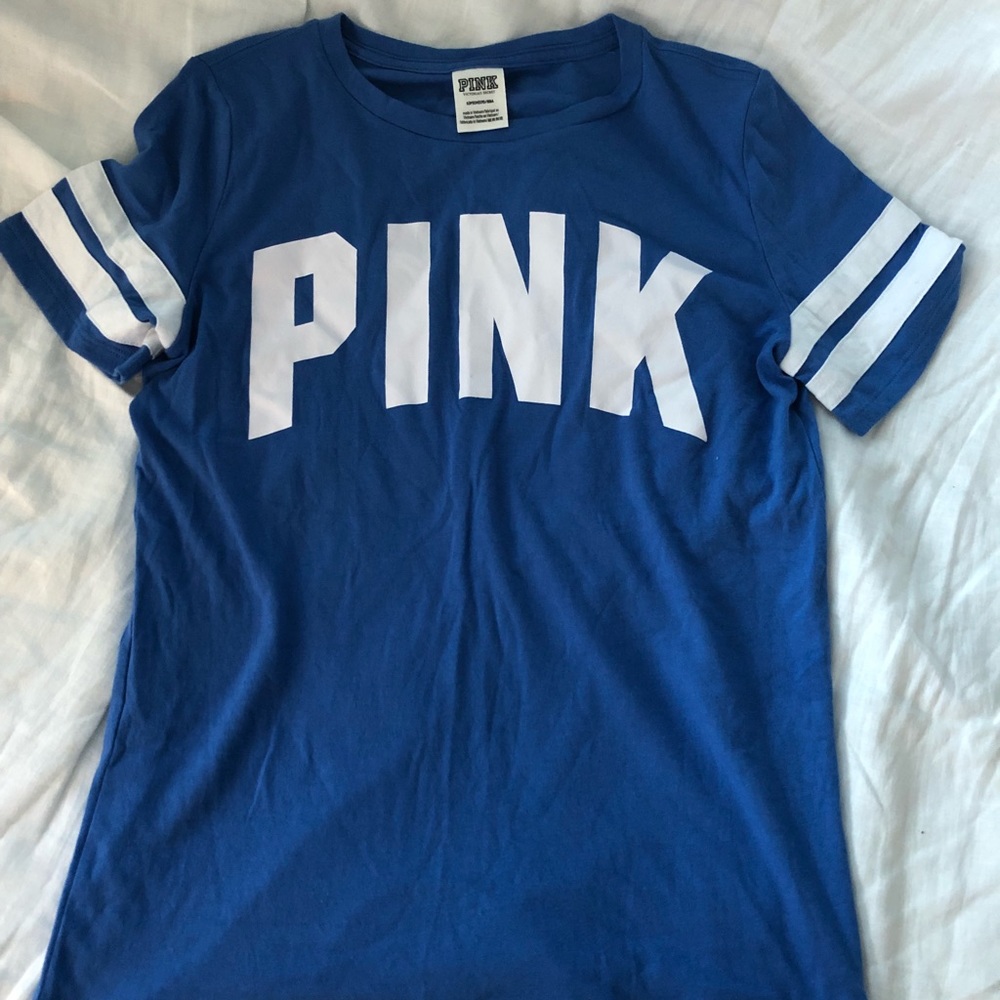 Blue Victoria’s Secret Pink T-Shirt